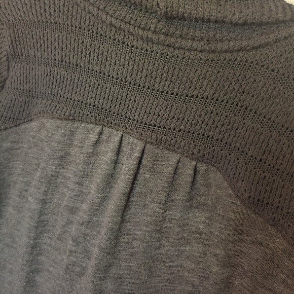 Lucky Brand Waterfall Collar Duo Knit Cardigan - Picture 4 of 7